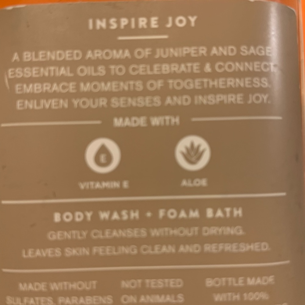 Bath and body Works Juniper & Sage body wash, and foam bath - Picture 2 of 3